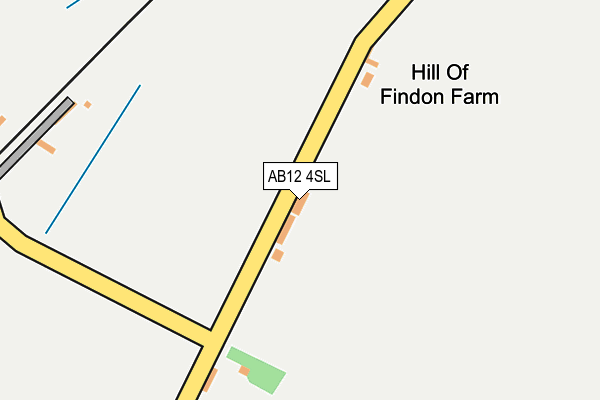 AB12 4SL map - OS OpenMap – Local (Ordnance Survey)