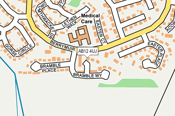 AB12 4UJ map - OS OpenMap – Local (Ordnance Survey) AB12 4UJ map - OS OpenMap – Local (Ordnance Survey)