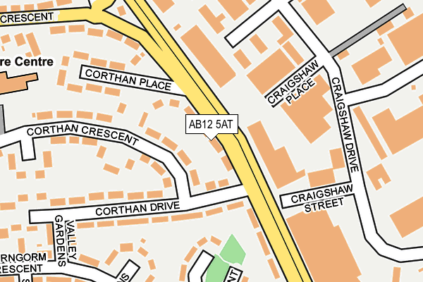 AB12 5AT map - OS OpenMap – Local (Ordnance Survey) AB12 5AT map - OS OpenMap – Local (Ordnance Survey)