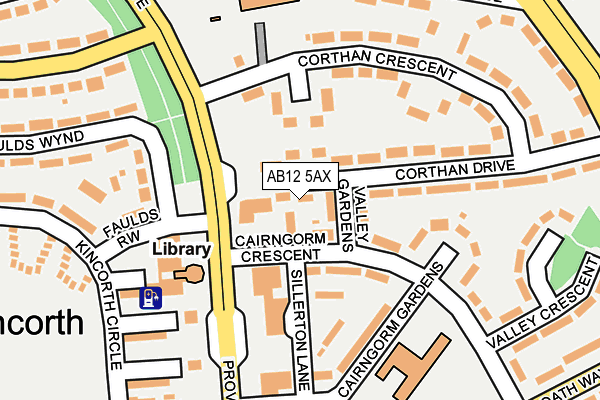 AB12 5AX map - OS OpenMap – Local (Ordnance Survey) AB12 5AX map - OS OpenMap – Local (Ordnance Survey)