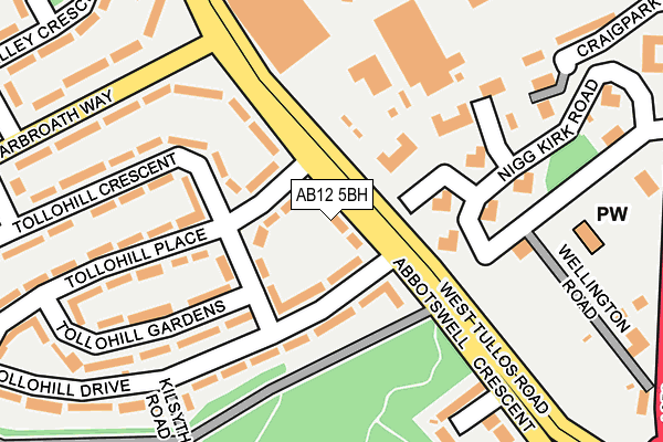 AB12 5BH map - OS OpenMap – Local (Ordnance Survey) AB12 5BH map - OS OpenMap – Local (Ordnance Survey)