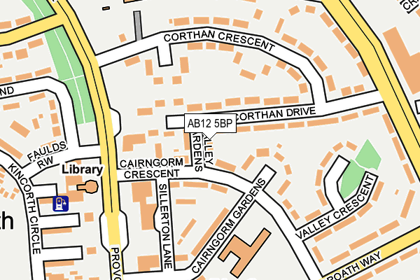 AB12 5BP map - OS OpenMap – Local (Ordnance Survey) AB12 5BP map - OS OpenMap – Local (Ordnance Survey)