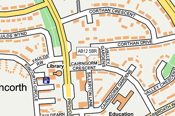 AB12 5BR map - OS OpenMap – Local (Ordnance Survey) AB12 5BR map - OS OpenMap – Local (Ordnance Survey)