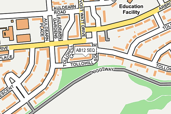 AB12 5EQ map - OS OpenMap – Local (Ordnance Survey) AB12 5EQ map - OS OpenMap – Local (Ordnance Survey)