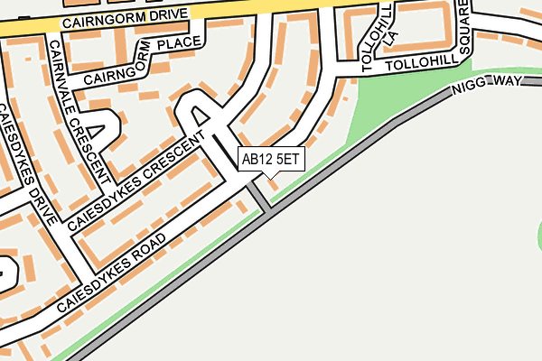 AB12 5ET map - OS OpenMap – Local (Ordnance Survey) AB12 5ET map - OS OpenMap – Local (Ordnance Survey)