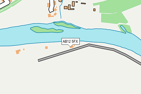 AB12 5FX map - OS OpenMap – Local (Ordnance Survey)