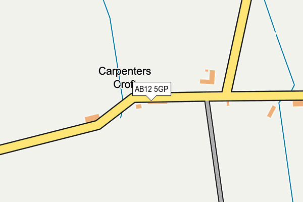 AB12 5GP map - OS OpenMap – Local (Ordnance Survey) AB12 5GP map - OS OpenMap – Local (Ordnance Survey)