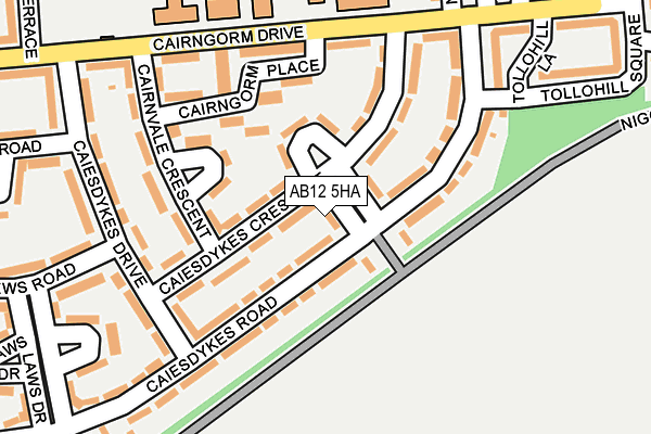 AB12 5HA map - OS OpenMap – Local (Ordnance Survey) AB12 5HA map - OS OpenMap – Local (Ordnance Survey)