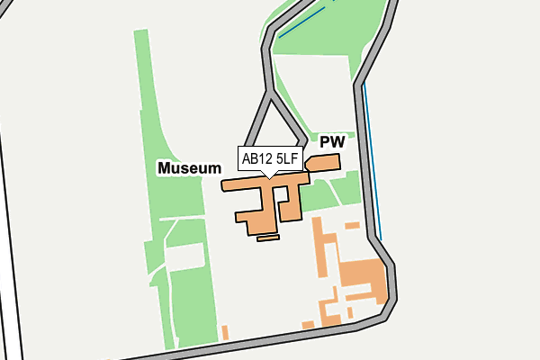 AB12 5LF map - OS OpenMap – Local (Ordnance Survey) AB12 5LF map - OS OpenMap – Local (Ordnance Survey)