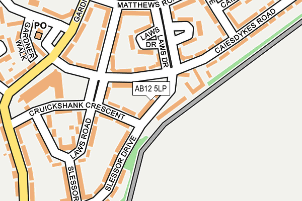 AB12 5LP map - OS OpenMap – Local (Ordnance Survey) AB12 5LP map - OS OpenMap – Local (Ordnance Survey)
