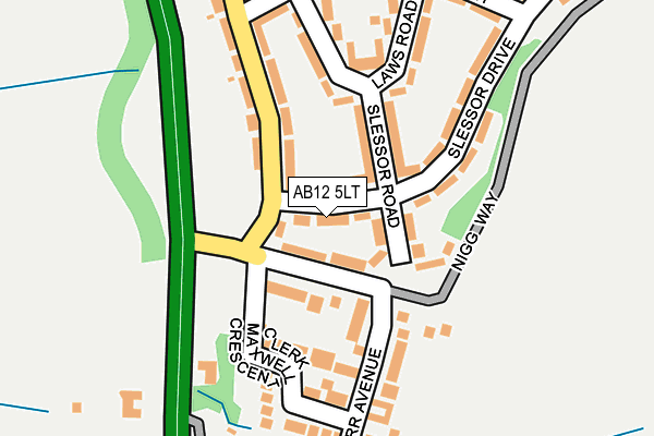 AB12 5LT map - OS OpenMap – Local (Ordnance Survey) AB12 5LT map - OS OpenMap – Local (Ordnance Survey)