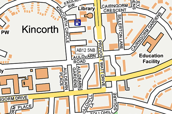 AB12 5NB map - OS OpenMap – Local (Ordnance Survey) AB12 5NB map - OS OpenMap – Local (Ordnance Survey)