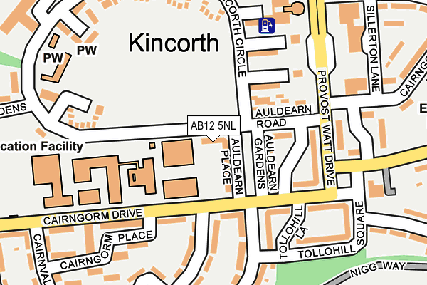 AB12 5NL map - OS OpenMap – Local (Ordnance Survey) AB12 5NL map - OS OpenMap – Local (Ordnance Survey)