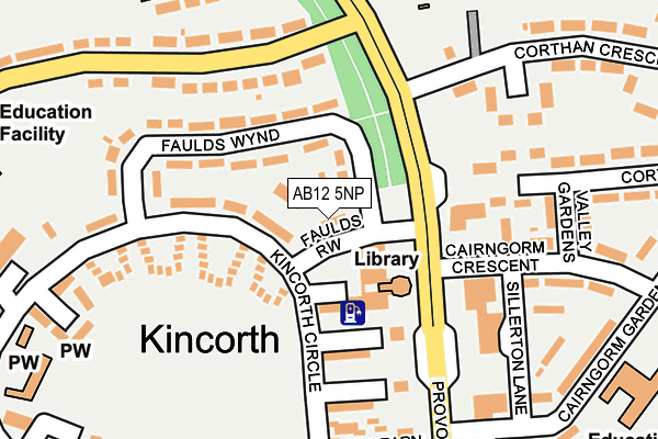 AB12 5NP map - OS OpenMap – Local (Ordnance Survey) AB12 5NP map - OS OpenMap – Local (Ordnance Survey)