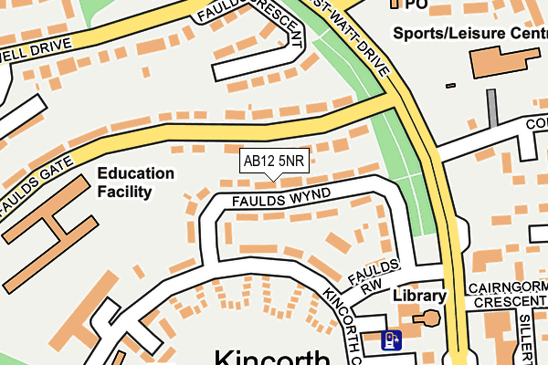 AB12 5NR map - OS OpenMap – Local (Ordnance Survey) AB12 5NR map - OS OpenMap – Local (Ordnance Survey)
