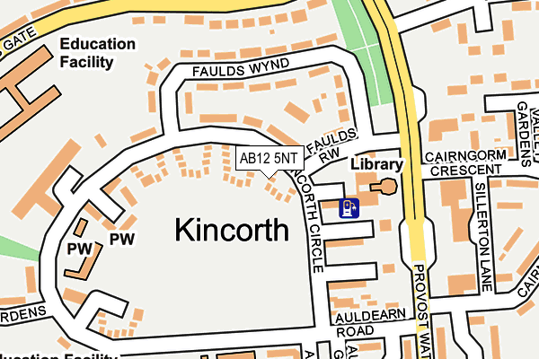 AB12 5NT map - OS OpenMap – Local (Ordnance Survey) AB12 5NT map - OS OpenMap – Local (Ordnance Survey)