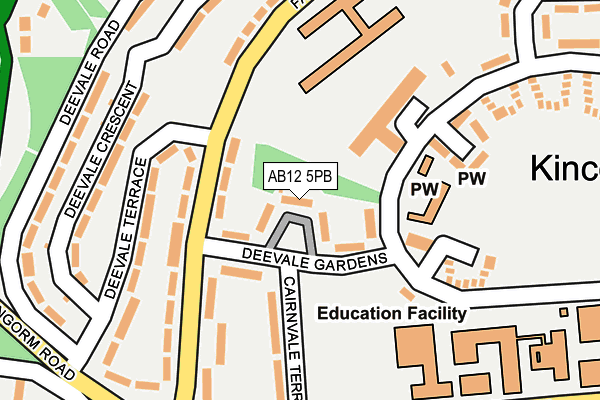 AB12 5PB map - OS OpenMap – Local (Ordnance Survey) AB12 5PB map - OS OpenMap – Local (Ordnance Survey)
