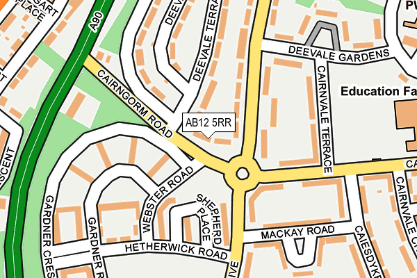 AB12 5RR map - OS OpenMap – Local (Ordnance Survey) AB12 5RR map - OS OpenMap – Local (Ordnance Survey)