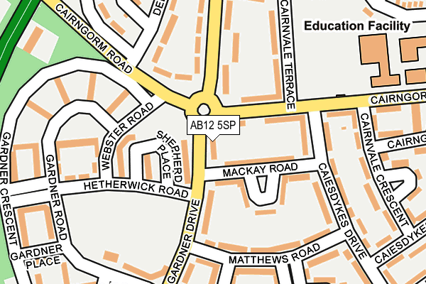 AB12 5SP map - OS OpenMap – Local (Ordnance Survey) AB12 5SP map - OS OpenMap – Local (Ordnance Survey)