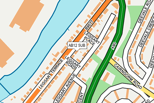 AB12 5UB map - OS OpenMap – Local (Ordnance Survey) AB12 5UB map - OS OpenMap – Local (Ordnance Survey)