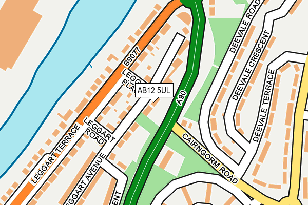AB12 5UL map - OS OpenMap – Local (Ordnance Survey) AB12 5UL map - OS OpenMap – Local (Ordnance Survey)