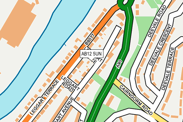 AB12 5UN map - OS OpenMap – Local (Ordnance Survey) AB12 5UN map - OS OpenMap – Local (Ordnance Survey)