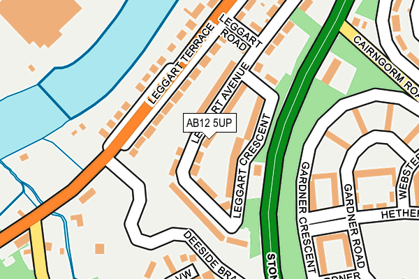 AB12 5UP map - OS OpenMap – Local (Ordnance Survey) AB12 5UP map - OS OpenMap – Local (Ordnance Survey)