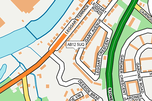 AB12 5UQ map - OS OpenMap – Local (Ordnance Survey) AB12 5UQ map - OS OpenMap – Local (Ordnance Survey)