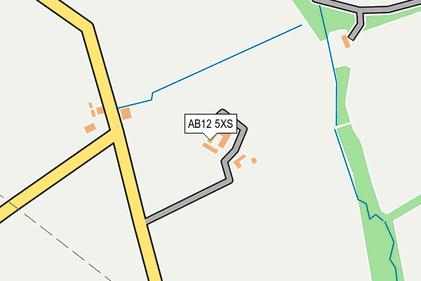 AB12 5XS map - OS OpenMap – Local (Ordnance Survey) AB12 5XS map - OS OpenMap – Local (Ordnance Survey)