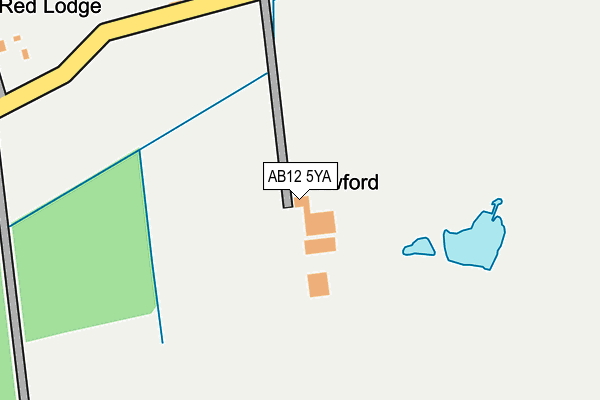 AB12 5YA map - OS OpenMap – Local (Ordnance Survey) AB12 5YA map - OS OpenMap – Local (Ordnance Survey)