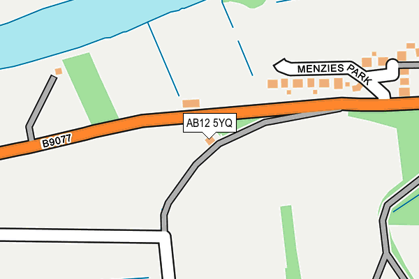 AB12 5YQ map - OS OpenMap – Local (Ordnance Survey)