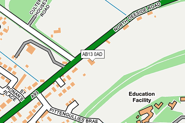 AB13 0AD map - OS OpenMap – Local (Ordnance Survey) AB13 0AD map - OS OpenMap – Local (Ordnance Survey)
