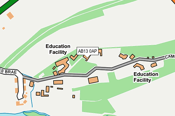 AB13 0AP map - OS OpenMap – Local (Ordnance Survey) AB13 0AP map - OS OpenMap – Local (Ordnance Survey)