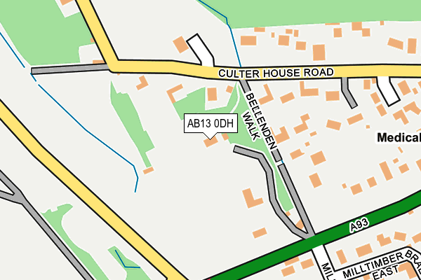 AB13 0DH map - OS OpenMap – Local (Ordnance Survey) AB13 0DH map - OS OpenMap – Local (Ordnance Survey)