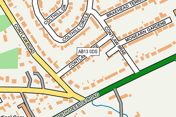 AB13 0DS map - OS OpenMap – Local (Ordnance Survey) AB13 0DS map - OS OpenMap – Local (Ordnance Survey)