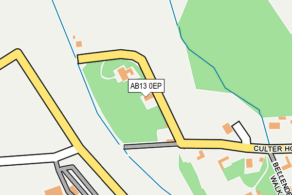AB13 0EP map - OS OpenMap – Local (Ordnance Survey) AB13 0EP map - OS OpenMap – Local (Ordnance Survey)