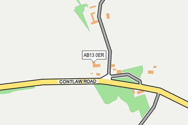 AB13 0ER map - OS OpenMap – Local (Ordnance Survey) AB13 0ER map - OS OpenMap – Local (Ordnance Survey)