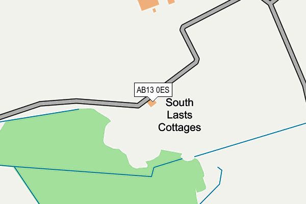 AB13 0ES map - OS OpenMap – Local (Ordnance Survey) AB13 0ES map - OS OpenMap – Local (Ordnance Survey)