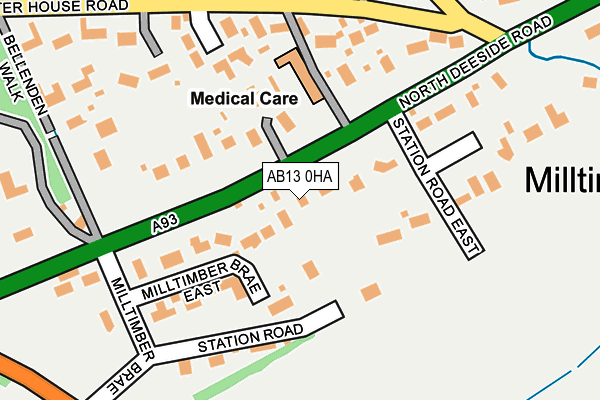 AB13 0HA map - OS OpenMap – Local (Ordnance Survey) AB13 0HA map - OS OpenMap – Local (Ordnance Survey)