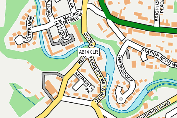 AB14 0LR map - OS OpenMap – Local (Ordnance Survey) AB14 0LR map - OS OpenMap – Local (Ordnance Survey)