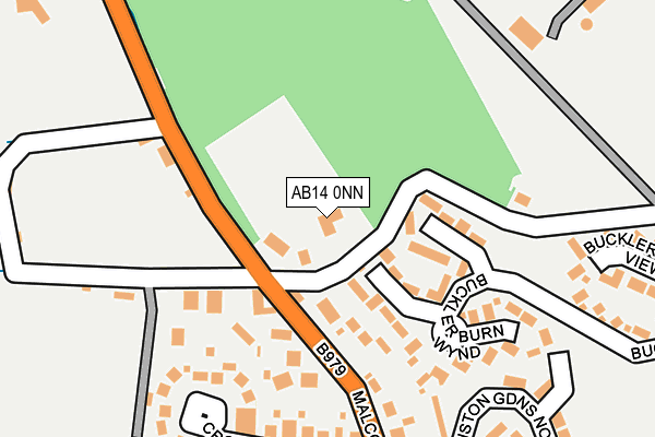 AB14 0NN map - OS OpenMap – Local (Ordnance Survey) AB14 0NN map - OS OpenMap – Local (Ordnance Survey)