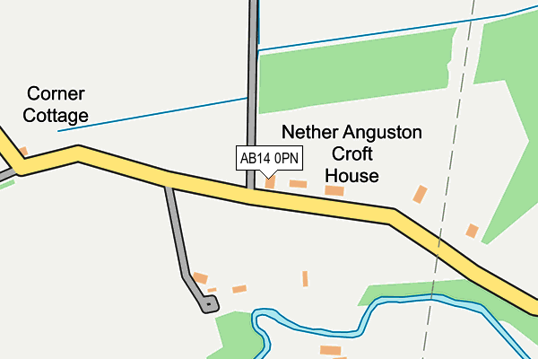 AB14 0PN map - OS OpenMap – Local (Ordnance Survey) AB14 0PN map - OS OpenMap – Local (Ordnance Survey)