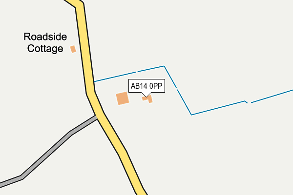 AB14 0PP map - OS OpenMap – Local (Ordnance Survey) AB14 0PP map - OS OpenMap – Local (Ordnance Survey)