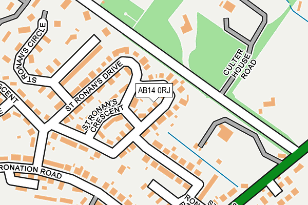 AB14 0RJ map - OS OpenMap – Local (Ordnance Survey) AB14 0RJ map - OS OpenMap – Local (Ordnance Survey)
