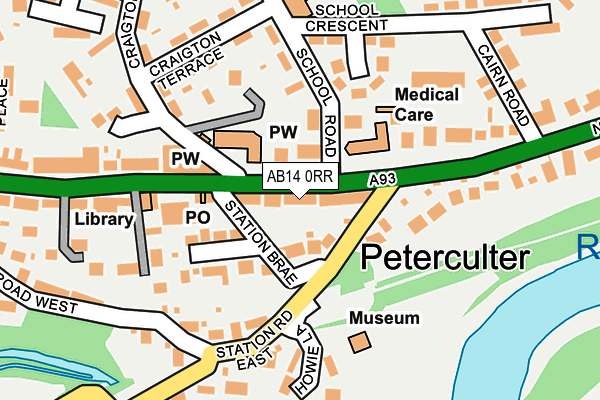AB14 0RR map - OS OpenMap – Local (Ordnance Survey) AB14 0RR map - OS OpenMap – Local (Ordnance Survey)