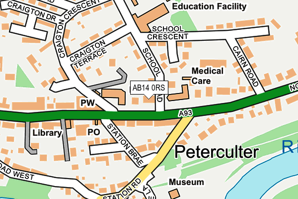 AB14 0RS map - OS OpenMap – Local (Ordnance Survey) AB14 0RS map - OS OpenMap – Local (Ordnance Survey)