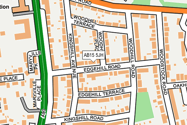 AB15 5JH map - OS OpenMap – Local (Ordnance Survey) AB15 5JH map - OS OpenMap – Local (Ordnance Survey)