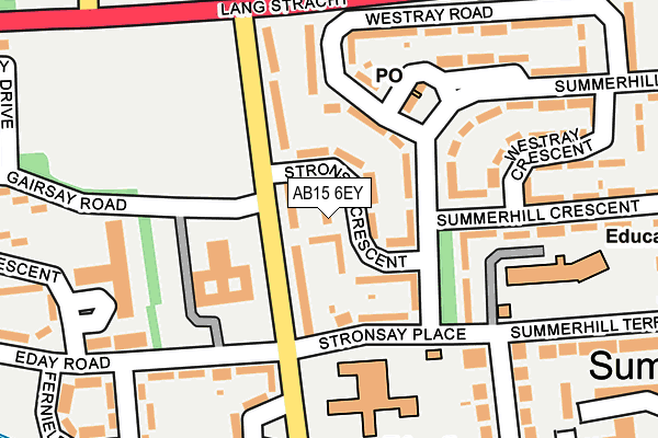 AB15 6EY map - OS OpenMap – Local (Ordnance Survey) AB15 6EY map - OS OpenMap – Local (Ordnance Survey)