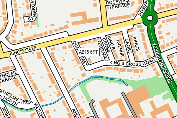 AB15 6FT map - OS OpenMap – Local (Ordnance Survey) AB15 6FT map - OS OpenMap – Local (Ordnance Survey)