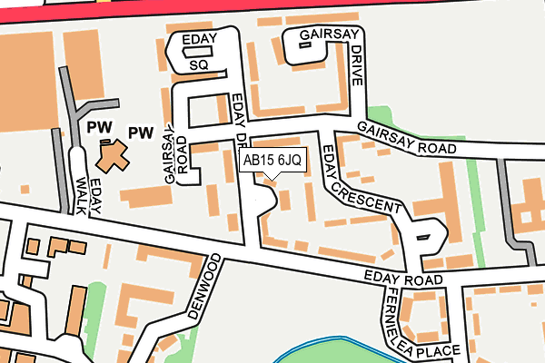 AB15 6JQ map - OS OpenMap – Local (Ordnance Survey) AB15 6JQ map - OS OpenMap – Local (Ordnance Survey)